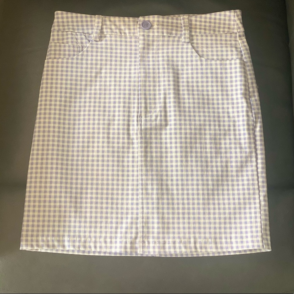 ✨NWT Plaid Stretch Mini Skirt✨